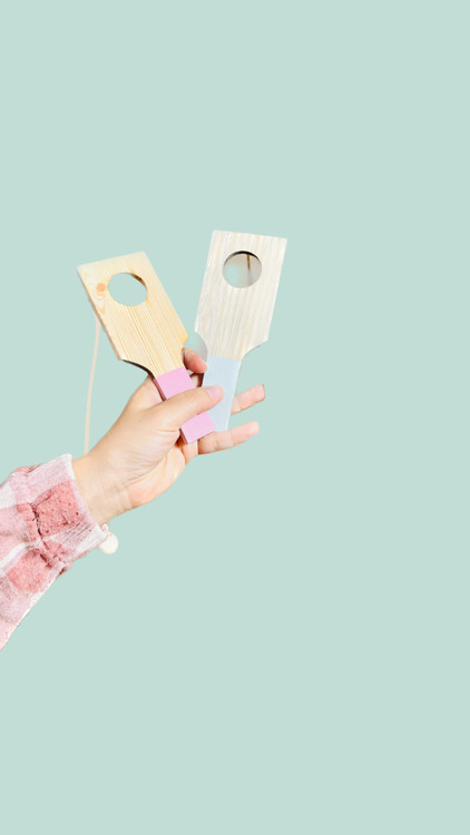 خرید اسباببازی چوبی مدل توپ و حلقه