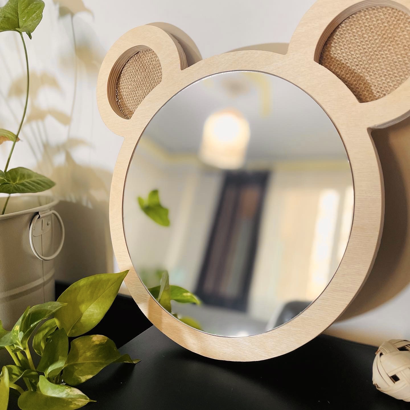 آینه دکوراتیو اتاق کودک طرح خرس