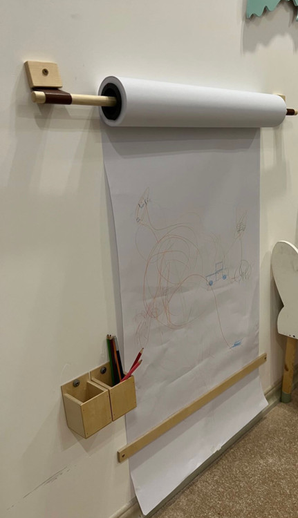 استند مینیمال نقاشی دیواری کودک چوبی پوتوس