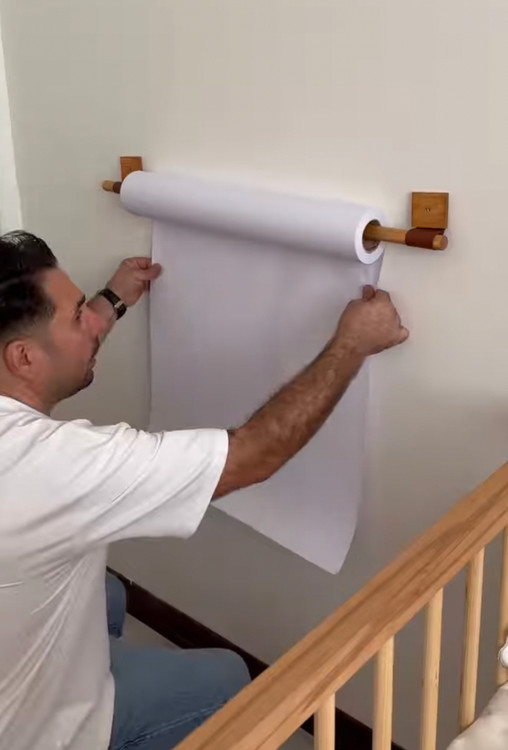 استند مینیمال نقاشی دیواری کودک چوبی پوتوس