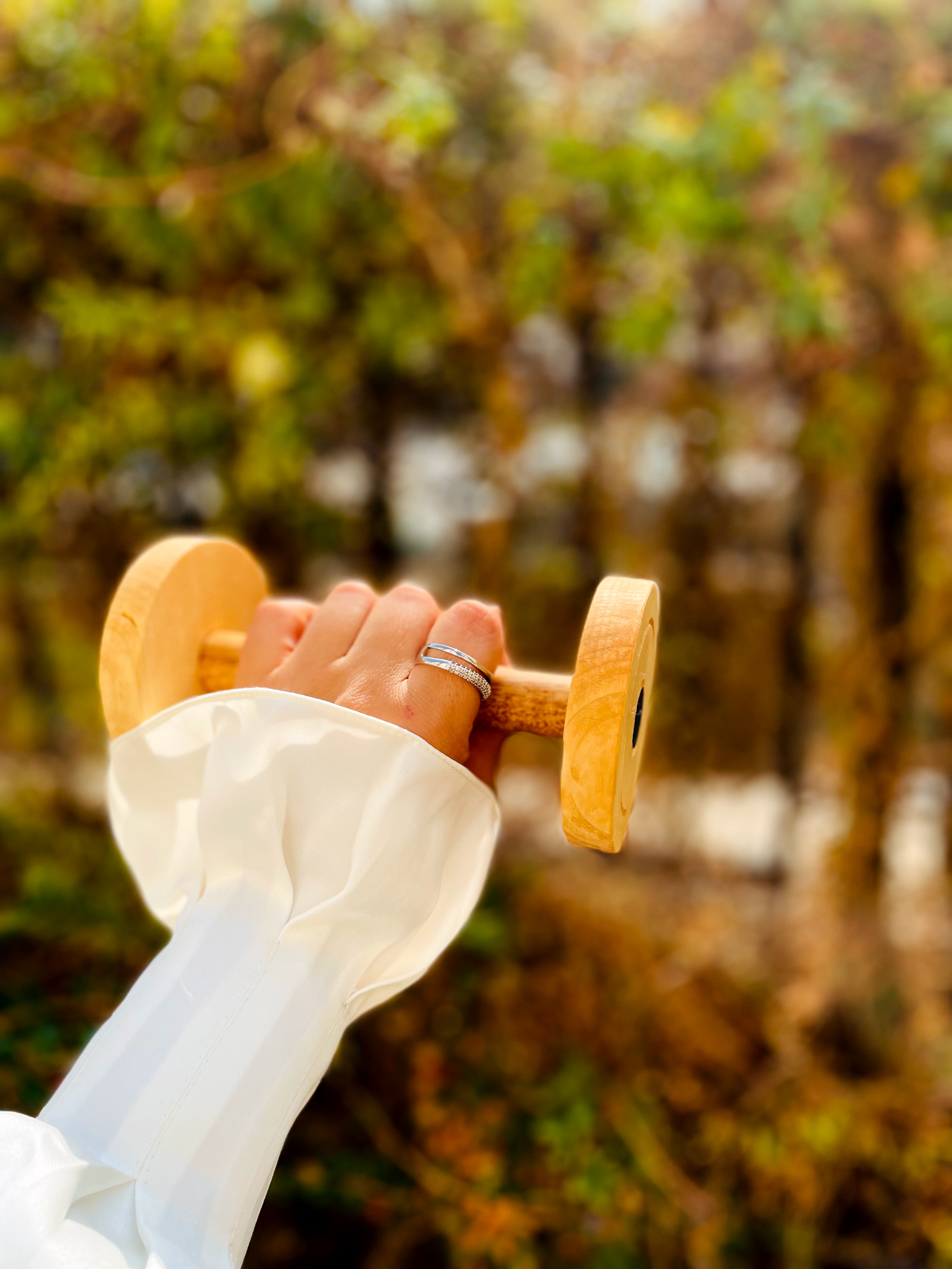 دمبل اسباب بازی چوبی پوتوس