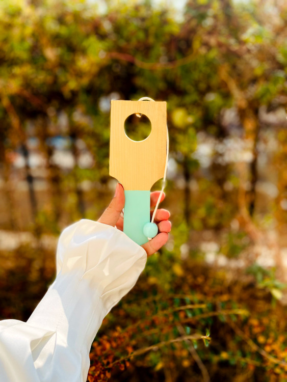 خرید اسباببازی چوبی مدل توپ و حلقه چوبی پوتوس