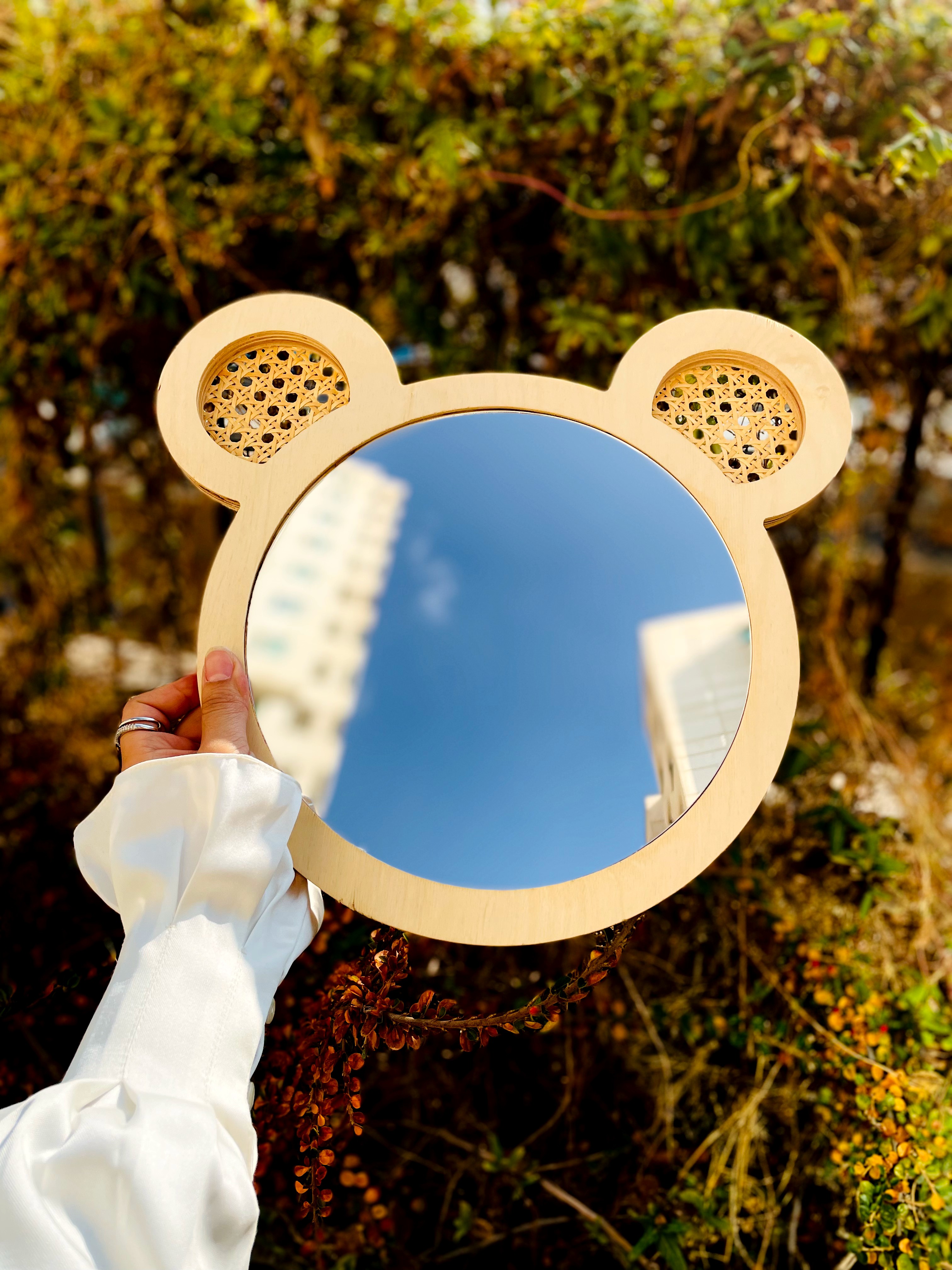 آینه دکوراتیو اتاق کودک طرح خرس