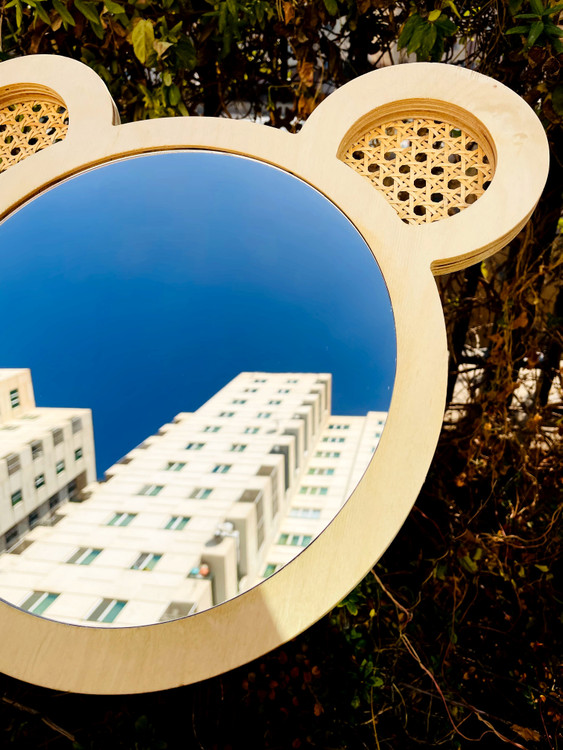 آینه دکوراتیو اتاق کودک طرح خرس