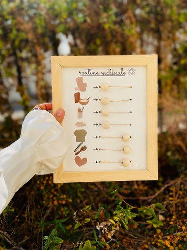 قاب چوبی برنامه ریزی کودک