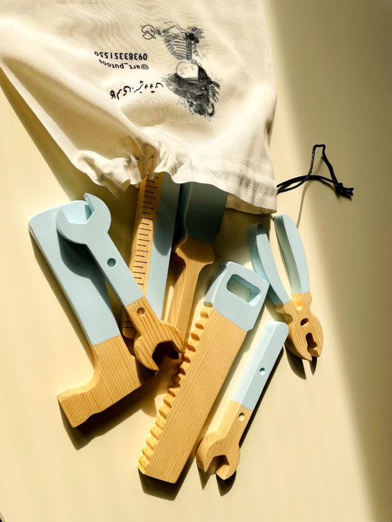 خرید اسباببازی چوبی مدل ست ابزار چوبی کودک پوتوس