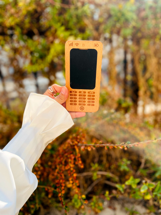 خرید اسباببازی چوبی مدل تلفن همراه