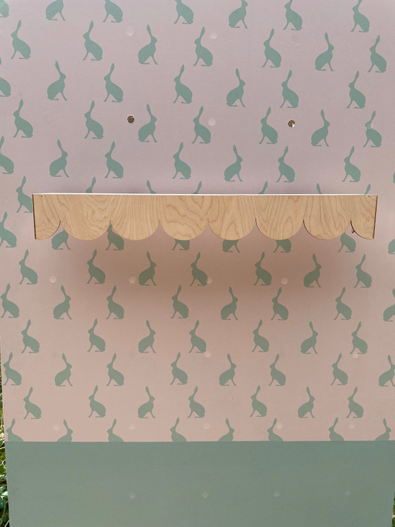 شلف دیواری طرح لبه کنگره بدون پشتی(طاقچه ای)