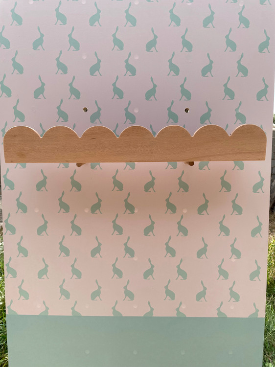 شلف دیواری طرح لبه کنگره راش