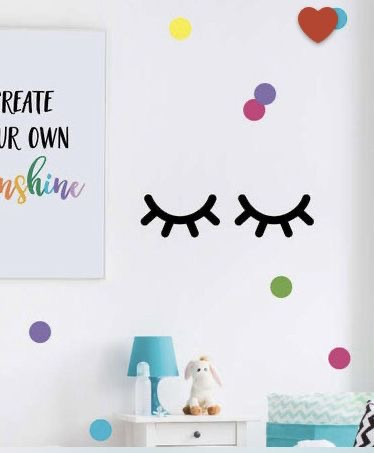 استیکر پلک مشکی