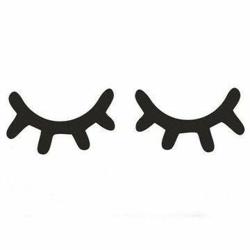 استیکر پلک مشکی