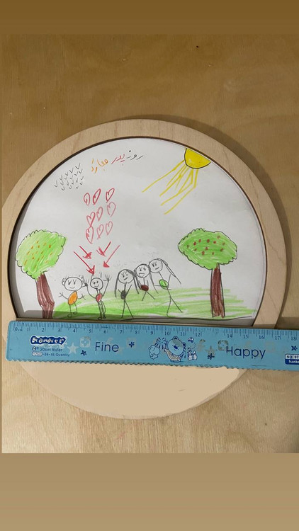 خرید اسباببازی چوبی قاب نقاشی مینیمال